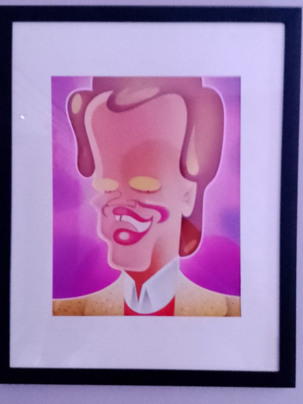 14"x12" Caricature of David Letterman by Risko